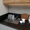 Ver imagem 5 de Calha Quadrada Varanda Gourmet Cozinha Inox P/acessórios