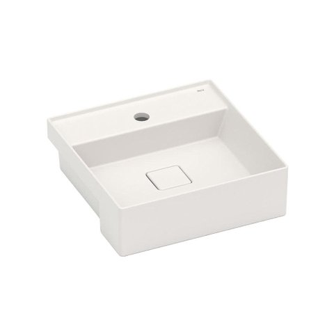 Cuba de Semiencaixe Roca Terra T10 40x40 A32722P650 Quadrada com Mesa Beige