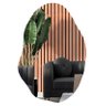 Espelho Orgânico Decorativo Banheiro 70x50 Lapidado Parede - 2