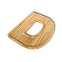 Ver imagem 2 de Petisqueira Letra D Tabua com Rebaixo Madeira Pinus Cesta Presente Decoração Mesa Posta - Woodspot