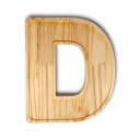 Ver imagem 1 de Petisqueira Letra D Tabua com Rebaixo Madeira Pinus Cesta Presente Decoração Mesa Posta - Woodspot
