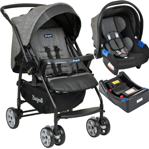 Carrinho de Bebe com Bebe Conforto Base Burigotto Rio K Preto