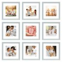 Ver imagem 2 de Kit Quadro Porta Retrato 32X32 - Foto 20X20 - Paspatur Branco:Moldura Branca/Kit com 9 Unidades