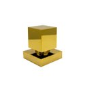 Ver imagem 3 de Kit 2 Acabamentos Registro Quadrado Dourado Brilhante Padrão Deca Metal Luxo