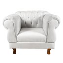 Ver imagem 1 de Poltrona Elisabeth Chesterfield Capitone Suede Nude Decorativa / Sala, Tv, Estar, Recepção
