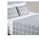 Ver imagem 2 de Jogo de Lençol Cama King 4 Peças 200 Fios Micropercal Austin:Cinza