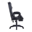 Ver imagem 5 de Cadeira Gamer Reclinável Preta Ergonômica Pc com Apoio para Pés e Braços Couro Sintético Reimex