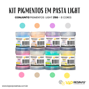 Ver imagem 2 de Kit 8 Pigmento Epóxi em Pasta Cores Light 25g Vip Resinas