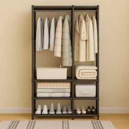 Organizador de Roupas 2 Colunas Aberto Closet Desmontável - 3