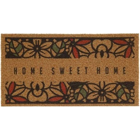 Tapete Capacho Vinil Terral Kapazi 40x75cm Flores (home Sweet Home)
