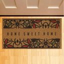 Ver imagem 2 de Tapete Capacho Vinil Terral Kapazi 40x75cm Flores (home Sweet Home)