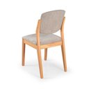 Ver imagem 6 de Conjunto 4 Cadeiras Luxo Isadora Madeira Maciça Amêndoa - Tecido Bouclé - Espuma D23 - Refinatto