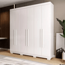 Guarda Roupa Casal Agata 6 Pts 199 La Mdp - Branco - Acp - 1