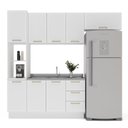 Ver imagem 6 de Armário de Cozinha Modulada Completa 4 Peças 240cm sem Tampo 100% Mdf Amara Politorno Móveis