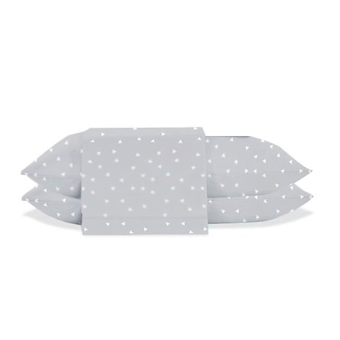 Jogo de Cama Casal 3 Peças Jolitex Ternille 300 Fios - Toque de Seda -triângulo Cinza