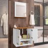 Conjunto de Banheiro com Gabinete 2 Portas e 1 Espelheira Deli - 2