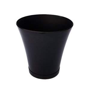 Vaso Planta Cachepô Redondo Decorativo Anti Dengue 3,5L:Preto