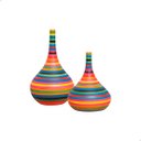 Ver imagem 1 de Dupla de Vasos de Cerâmica Garrafas Jasmim para Decoração Colorido