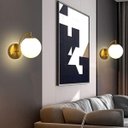 Ver imagem 3 de Luminária Arandela Globo 15cm Parede E27 Jabuticaba Kjbd-437:dourada
