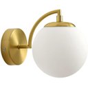 Ver imagem 2 de Luminária Arandela Globo 15cm Parede E27 Jabuticaba Kjbd-437:dourada