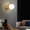 Ver mais imagens de Luminária Arandela Globo 15cm Parede E27 Jabuticaba Kjbd-437:dourada