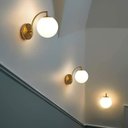 Ver imagem 5 de Luminária Arandela Globo 15cm Parede E27 Jabuticaba Kjbd-437:dourada