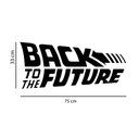 Ver imagem 3 de Adesivo de Parede Logo Filme de Volta para o Futuro Inglês Back To The Future Kanto Store Branco