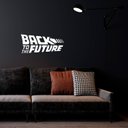 Ver imagem 1 de Adesivo de Parede Logo Filme de Volta para o Futuro Inglês Back To The Future Kanto Store Branco