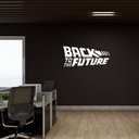 Ver imagem 2 de Adesivo de Parede Logo Filme de Volta para o Futuro Inglês Back To The Future Kanto Store Branco