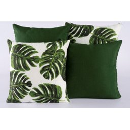 Capa Almofada Estampada Jacquard Decorativas com Ziper 4 unidades:R259 - 5