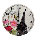 Ver imagem 1 de Relógio de Parede Torre Eiffel Retro para Decoração Casa Escritório (Hlds1442A)