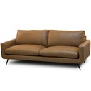 Ver imagem 1 de Sofá 2 Lugares para Sala de Estar Living Industrial 183cm Dijon L06 Couro Camel - Lyam Decor