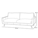 Ver imagem 3 de Sofá 2 Lugares para Sala de Estar Living Industrial 183cm Dijon L06 Couro Camel - Lyam Decor