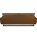 Ver imagem 2 de Sofá 2 Lugares para Sala de Estar Living Industrial 183cm Dijon L06 Couro Camel - Lyam Decor