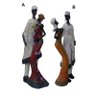 Bonecos Casal Africano Mini de Resina Enfeite Decorativa Decoração (8033) - Modelo B - 1