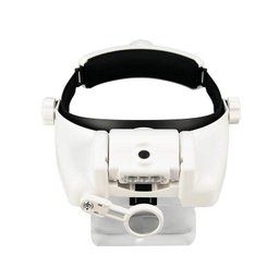 Lupa de Cabeca Com 6 Lentes 3 Leds Leitura Oculos Estetica Dentista Reparo (56183) - 1 Lupa de Cabeca Com 6 Lentes 3 Leds Leitura Oculos Estetica Dentista Reparo (56183) - 1