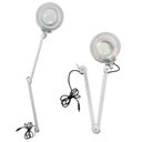 Ver imagem 5 de Lupa Estetica para Mesa Bivolt Luminária de LED Retratil Articulavel Giratoria Lente Optico Ampla De