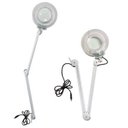 Ver imagem 2 de Lupa Estetica para Mesa Bivolt Luminária de LED Retratil Articulavel Giratoria Lente Optico Ampla De