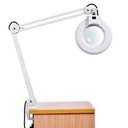 Ver imagem 1 de Lupa Estetica para Mesa Bivolt Luminária de LED Retratil Articulavel Giratoria Lente Optico Ampla De