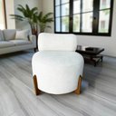 Ver imagem 7 de Poltrona Decorativa Mônaco Bouclé Marfim