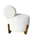 Ver imagem 3 de Poltrona Decorativa Mônaco Bouclé Marfim