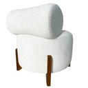 Ver imagem 4 de Poltrona Decorativa Mônaco Bouclé Marfim