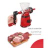 Moedor de Carne Linguica Manual Legumes Frango Fatiador Cozinha (888673) - Vermelho - 3