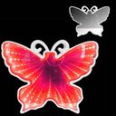 Ver imagem 1 de Luminária 3D Infinito Borboleta Espelho LED Luz Profundidade Quarto (Qz3802) - Vermelho