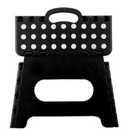 Banco Cadeira Banqueta Infantil Dobravel Banquinho Preto (DTH40006) - 4