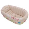 Banheira Inflavel Bebe Indica Temperatura Banho Crianca - Bege - 2