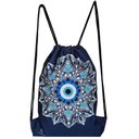 Ver imagem 1 de Mochila Exclsuiva Saco Mandala Impemeável Olho Grego Protetor Ecobag Personalizada 2 Lt Viagem