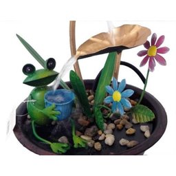 Fonte de Água Decorativa Metal Sapo Jardim Casa Quarto (Fro-8) - 4
