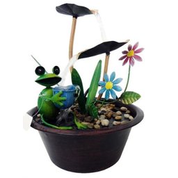 Fonte de Água Decorativa Metal Sapo Jardim Casa Quarto (Fro-8) - 1