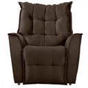 Ver imagem 3 de Poltrona do Papai Reclinável King Veludo Chocolate - Star Confort